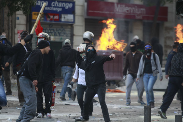 Riots in Athens, Greece
