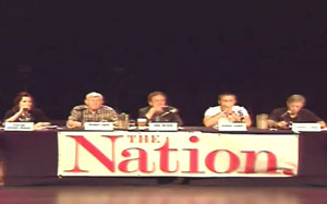 Katrina vanden Heuvel, Robert Gard, John Nichols, Jeremy Scahill and Stephen Cohen aboard the Nation Cruise
