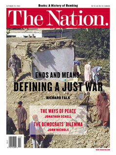 Cover of October 29, 2001 Issue