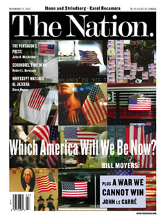 Cover of November 19, 2001 Issue