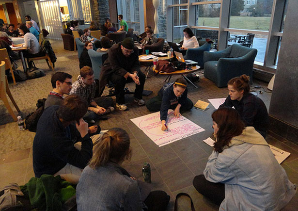 Students at the Power Up! Divest Fossil Fuels conference