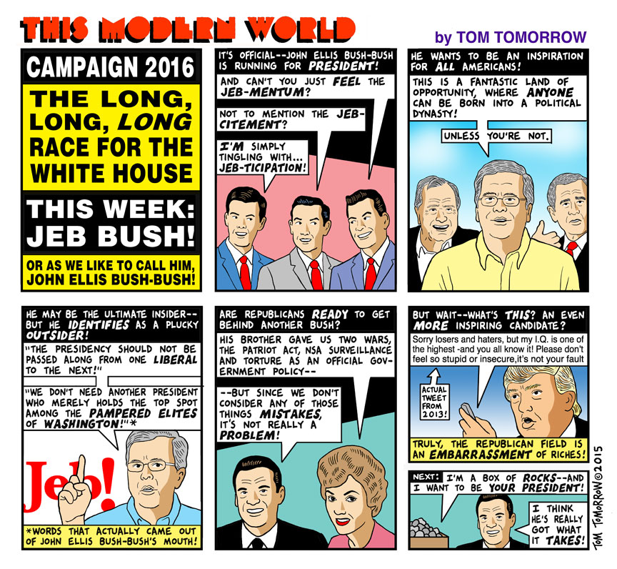 Tom Tomorrow cartoon