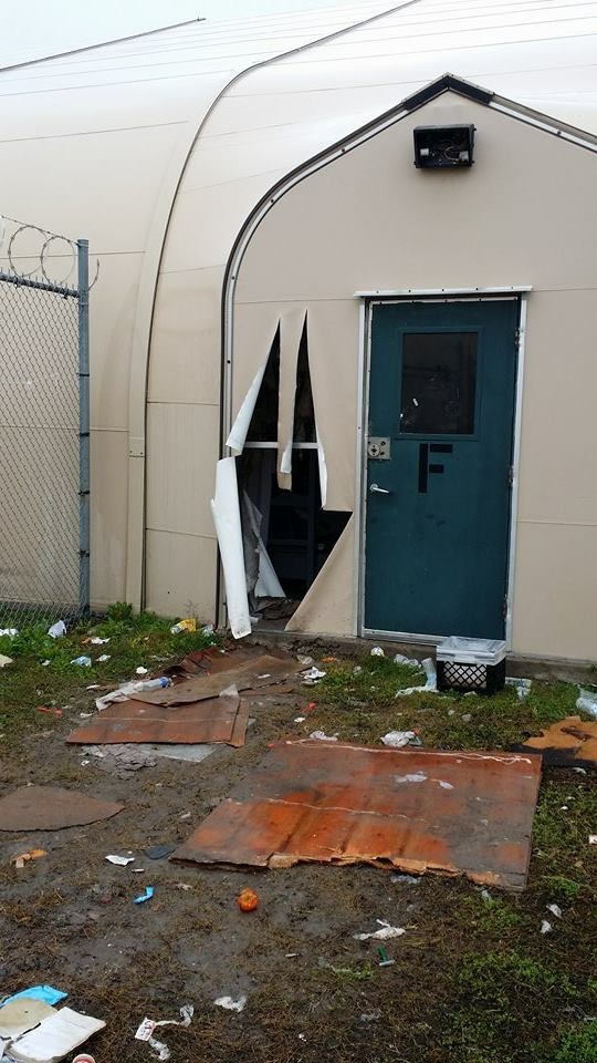 Damage at Willacy Correctional Center