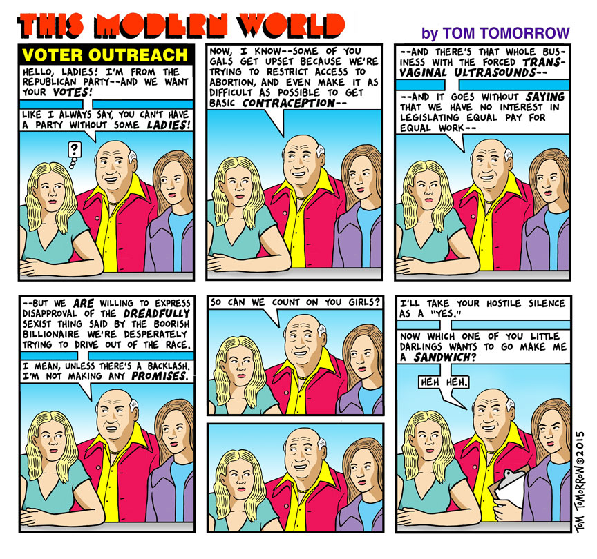 Tom Tomorrow cartoon