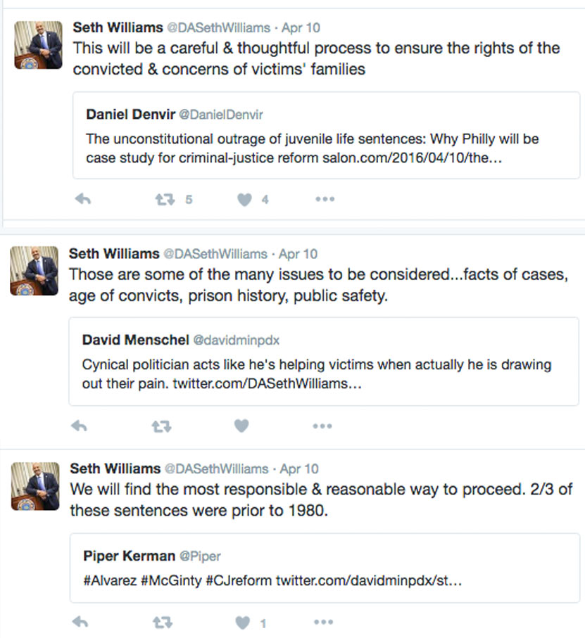 Seth Williams Tweets