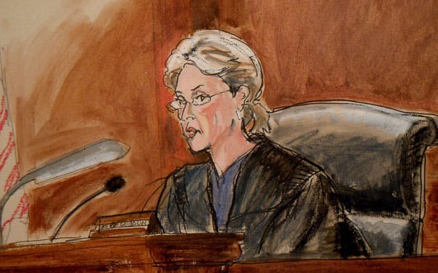 In-this-courtroom-sketch-Judge-Shira-Scheindlin-is-shown-during-a-hearing-for-former-Soviet-military-officer-Viktor-Bout.-AP-Photo