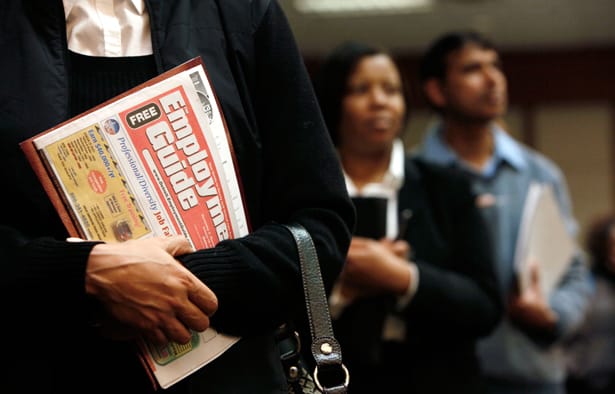 A-woman-at-a-job-fair