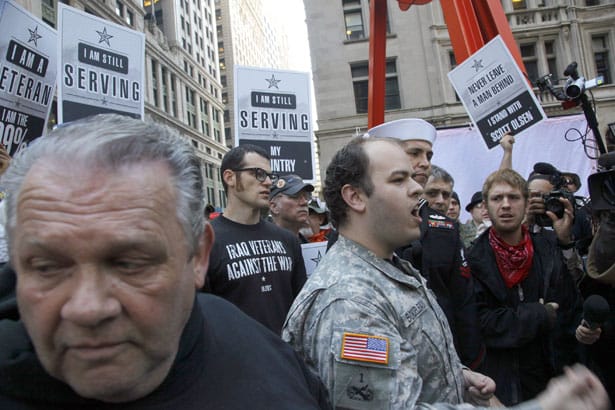 US-Veterans-demonstrate-at-Occupy-Wall-Street