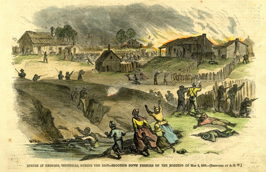 Illustration of the Memphis Riot of 1866