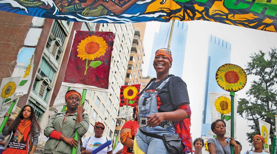 Demonstrators-People’s-Climate-March-on-September-21-2014-New-York-City