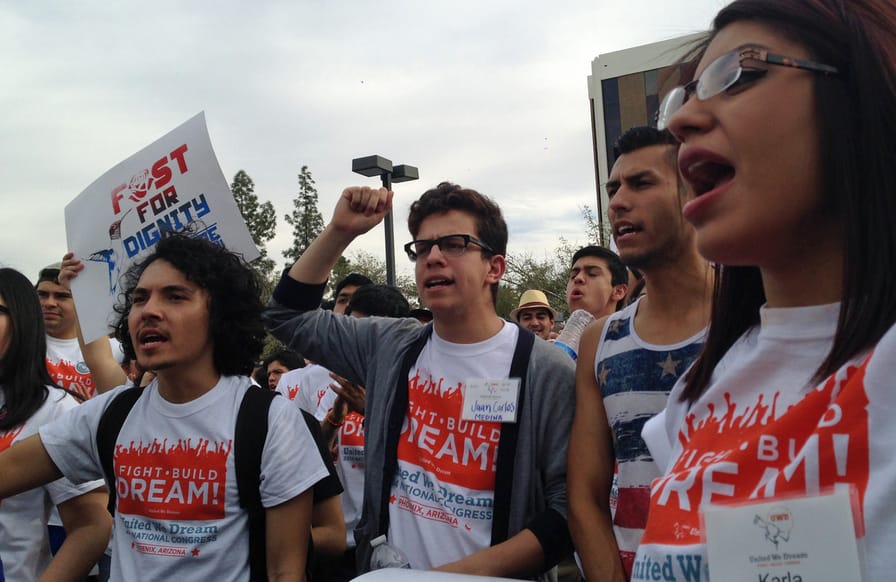Youth-from-United-We-Dream-call-for-an-end-to-deportations