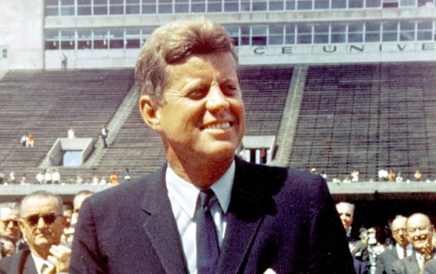 pJohn-F-Kennedy-speaking-at-the-Rice-University-in-Houston-Texas-in-1962.-Courtesy-Everett-Collection-Photo-by-Rex-USAp