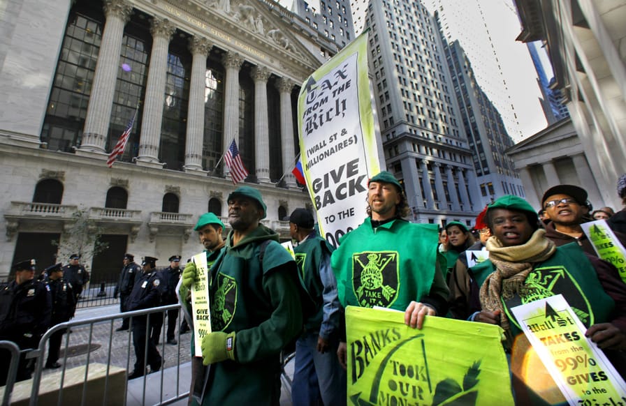 Occupy-Wall-Street-Protesters-demand-a-Robin-Hood-Tax