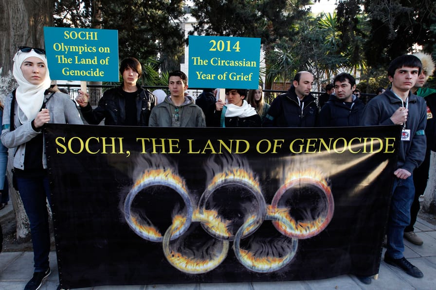 Ethnic-Circassians-protest-the-Sochi-Games