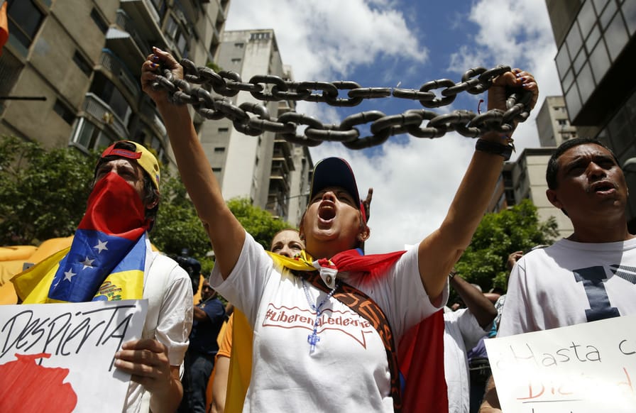 Protest-in-Caracas-Venezuela
