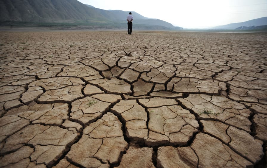A-dried-up-riverbed-at-Huangyangchuan-reservoir