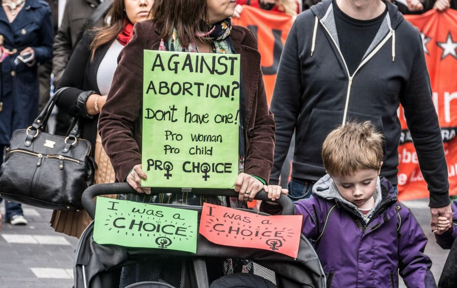 Pro-choice-demonstrators-in-Dublin