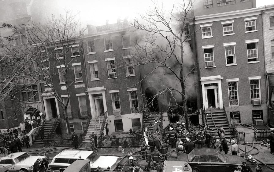 Bombed Greenwich Village Building