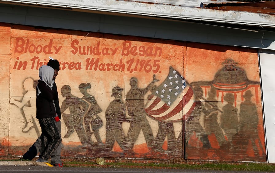 Bloody Sunday mural in Selma
