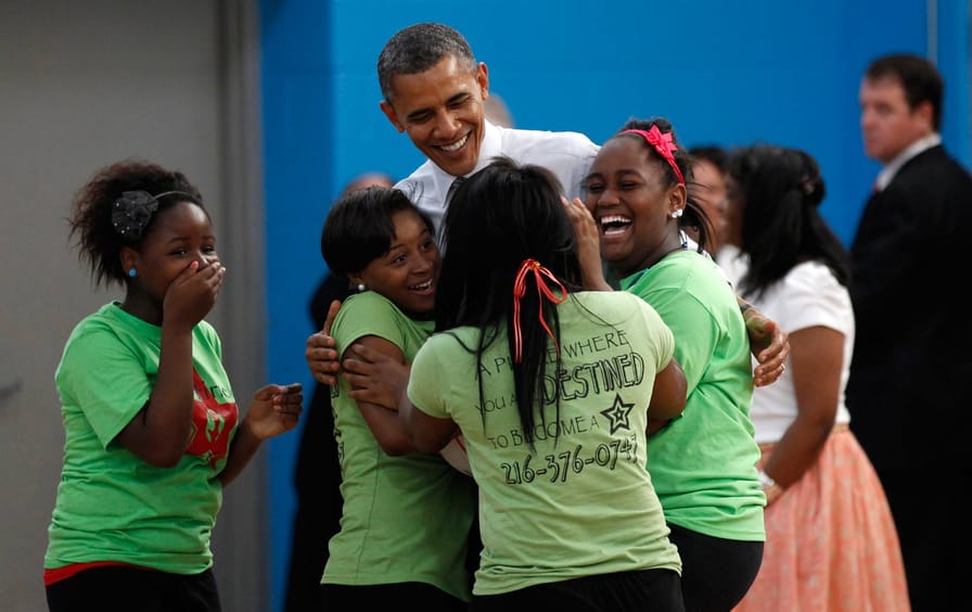 President Obama at Boys and Girls Club