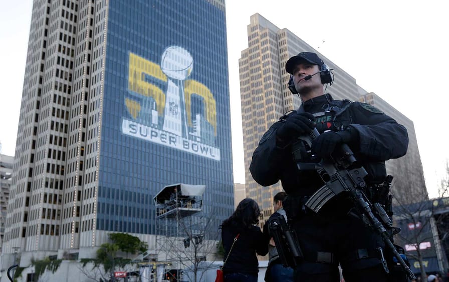 Police at Super Bowl City
