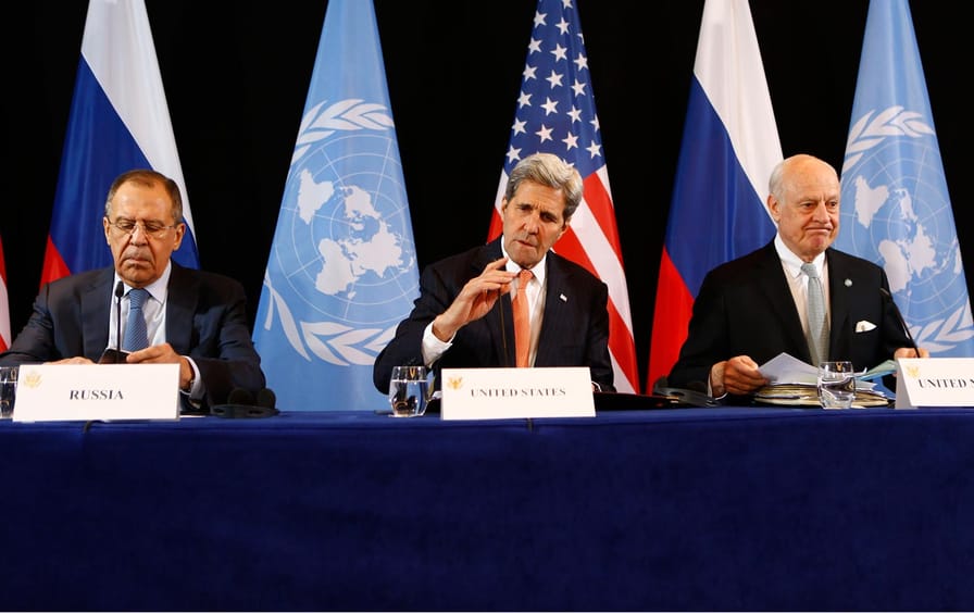 Kerry, Lavrov, de Mistura at talks in Munich