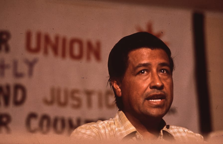Cesar Chavez in July, 1972.