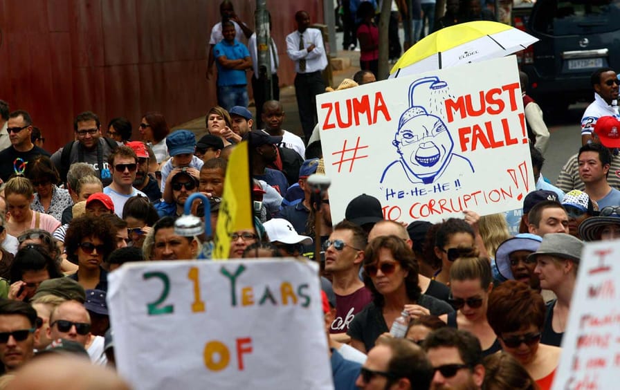 Zuma Must Fall protest
