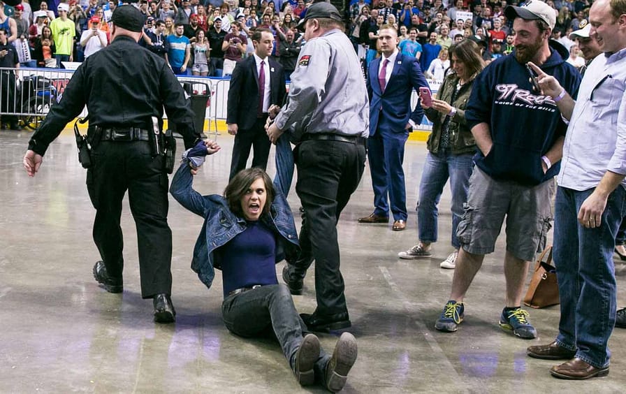 Protesters are removed from Trump rally in Buffalo