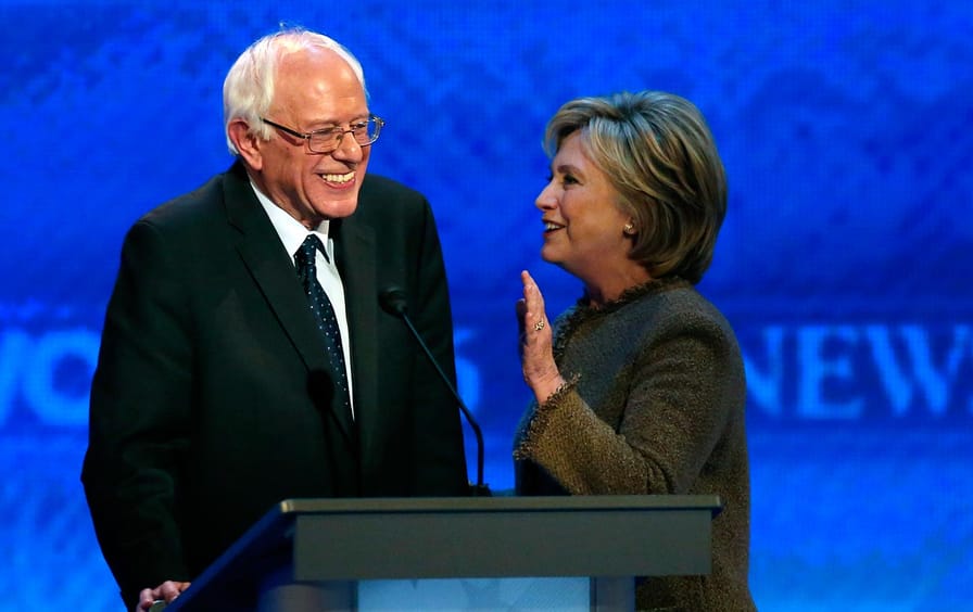 Bernie and Hillary debate chat