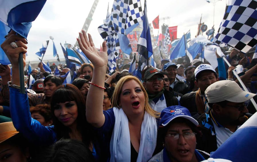 Evo Morales supporters