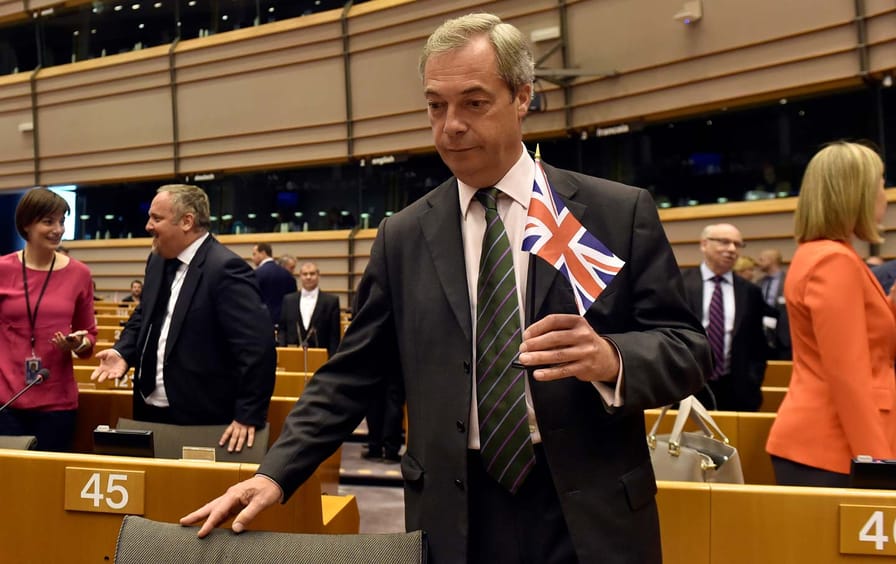 Nigel Farage at the European Parliament