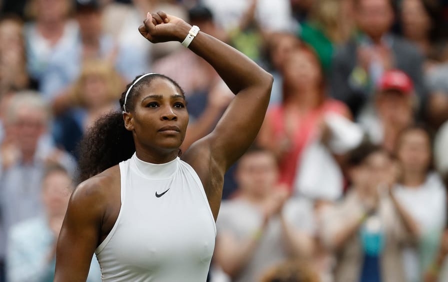 Serena Wimbledon Victory Fist