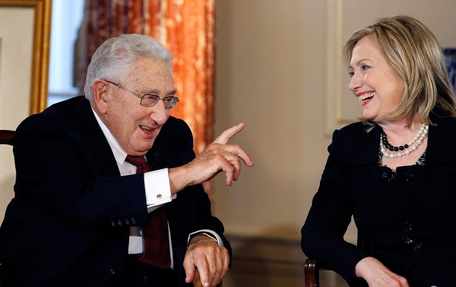 Hillary Clinton and Henry Kissinger