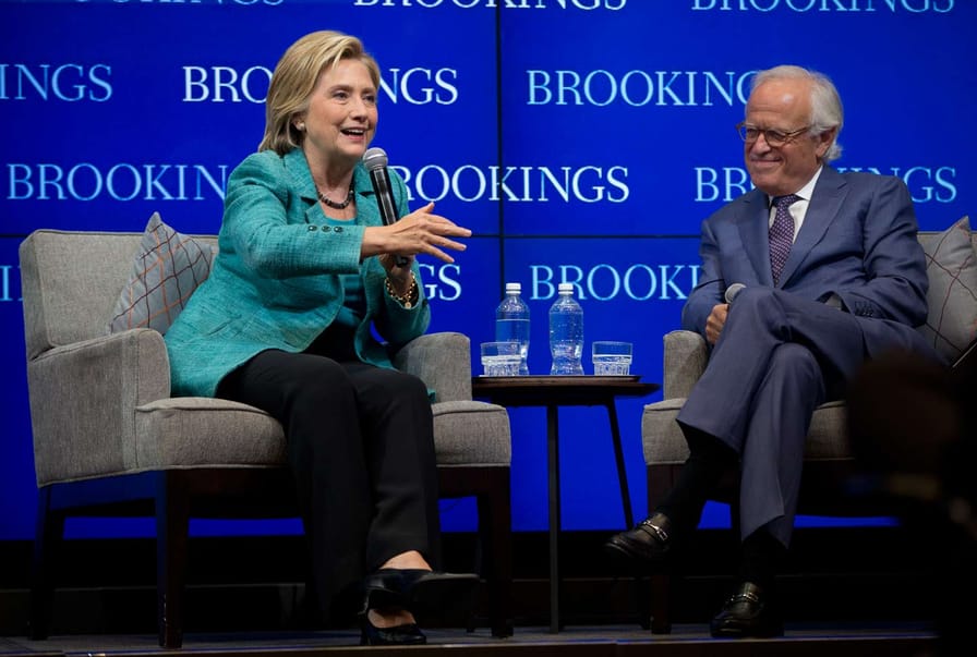 Hillary at Brookings