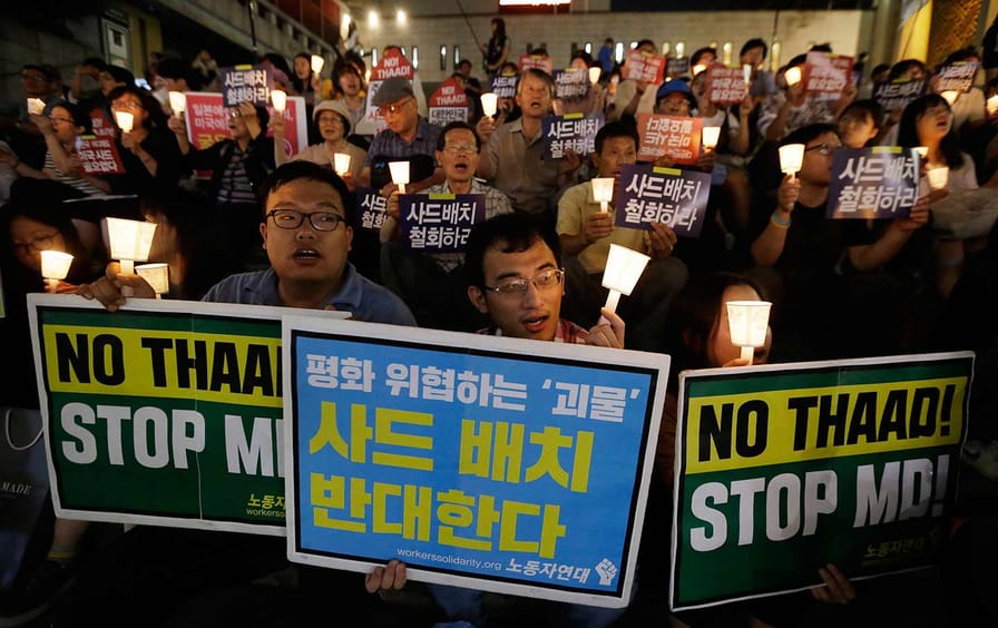 South Korea THAAD protest