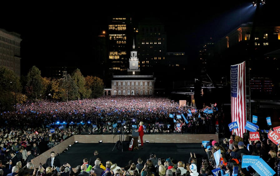 U.S. Democratic presidential nominee Hillary Clinton