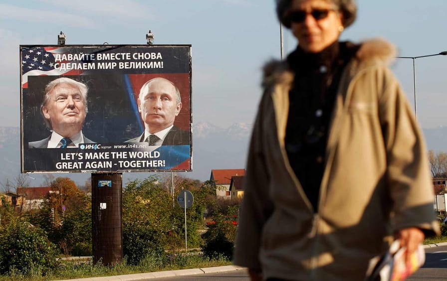 Trump and Putin Billboard