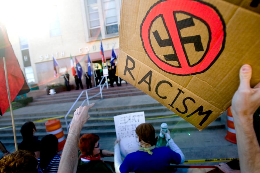 Anti-Racist Action Protests neo-Nazis in Texas