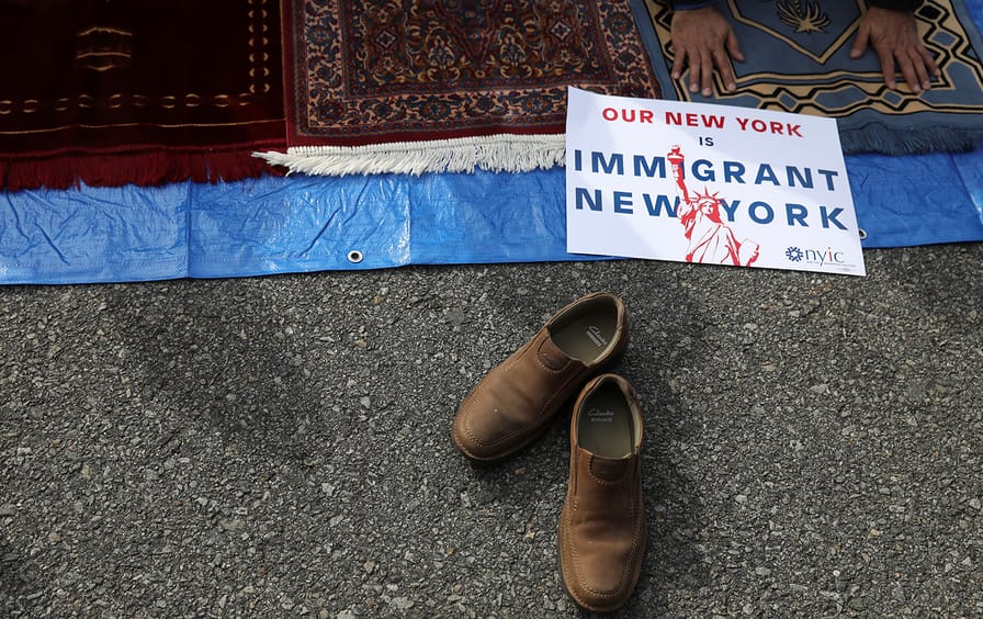 Immigrant New York sign at JFK