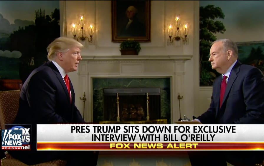 Pre-Superbowl Trump interview with O'Reilly