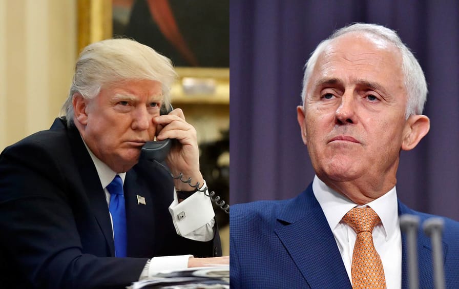 Donald Trump and Malcolm Turnbull