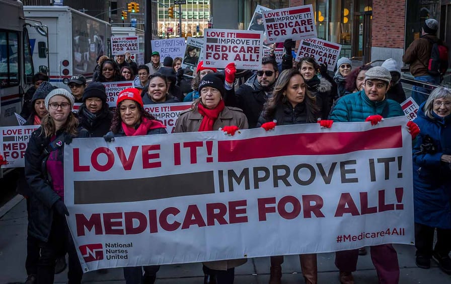 medicare for all protest