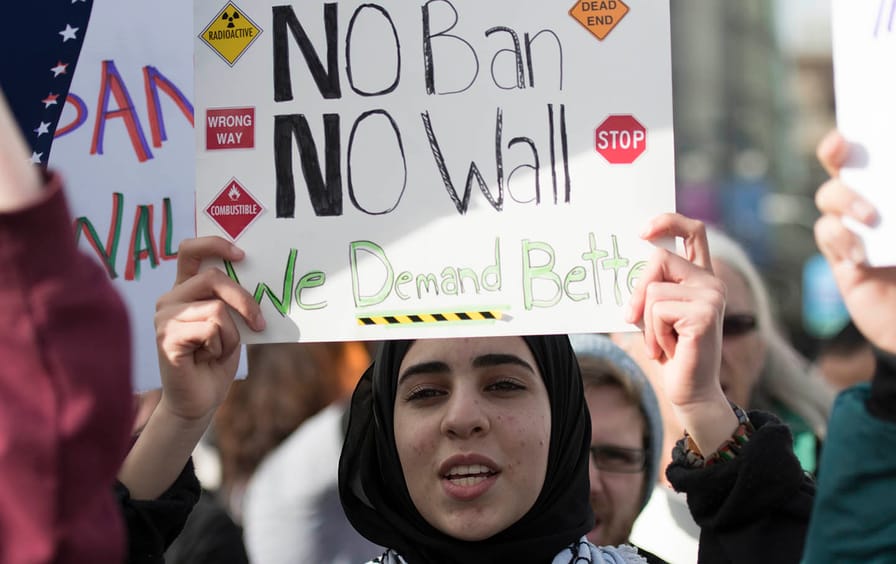 CA: Rally Against Trump's Muslim Travel Ban at San Francisco Cit