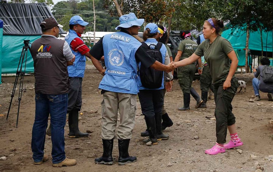 UN Observer and FARC Rebels