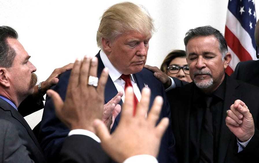 Donald Trump Prayer Circle