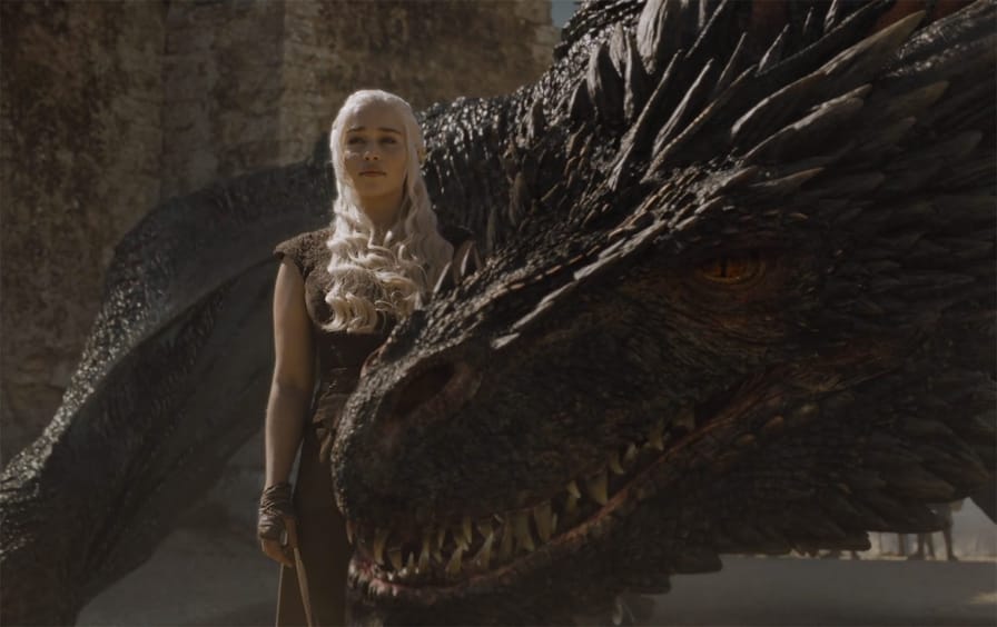 Daenerys Targaryen and Drogon