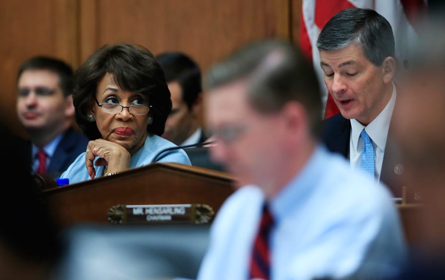 Maxine Waters in a Congressional Hearing