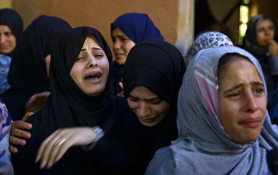 Palestinian Family in Mourning
