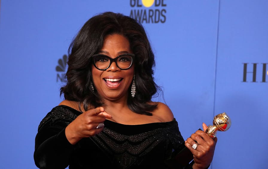 Oprah Winfrey at the Golden Globes